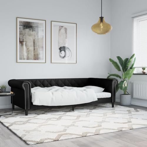 Festnight Tagesbett 80x200 cm Funktionsbett Sofabett Bettsofa Gästebett Schlafsofa Bett Sofa mit Schlaffunktion Bettgestell Schlafcouch Bettrahmen Einzelbetten Kunstleder