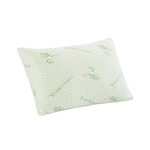 Bambuskissen - orthopädisches Nackenstützkissen – Memory Foam Kopfkissen – antiallergisches Schlafkissen – hypoallergen – abnehmbarer Bezug mit Reißverschluss – Bambus-Viskose Kissenbezug (60 x 40 cm)