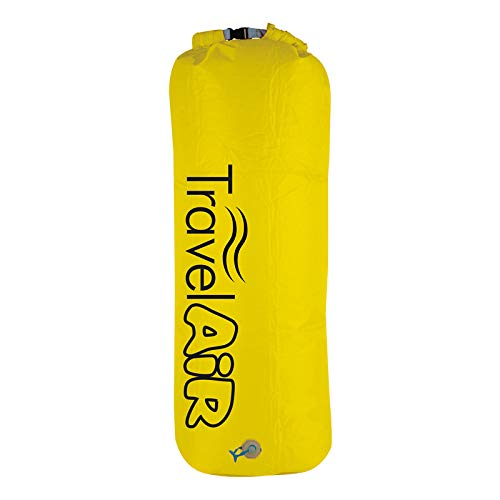 Happy People GmbH TravelAir Pumpsack XL Dry Bag Roll Pack Sack Beutel Luft Pumpe Matratze Camping gelb