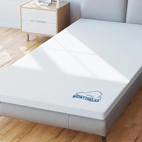 WOWTTRELAX Gelschaum Matratze Topper 140x190 cm 6cm hoch Orthopädische Komfortschaum Matratzentopper mit Soft-Touch abnehmbare Matratzenbezug, deutschem Qualitätsstandard, Öko-Tex Zertifiziert