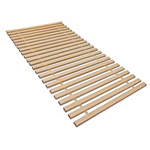 Betten-ABC Madera Rollrost XXL mit 23 extra stabilen Leisten aus massiven Buchenholz, für alle Matratzenarten geeignet, 90 x 200 cm