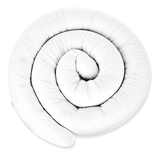 XXL 300 cm Bettschlange für Allergiker Bettkissen Stillkissen Bettrolle Zierkissen Bettumrandung Schlange Handmade 100% Baumwolle ekmTRADE (300 cm, 38)