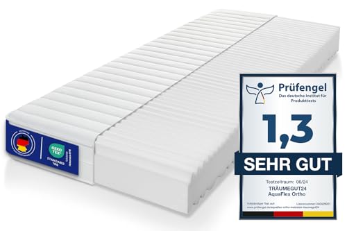Träumegut24 - AquaFlex Ortho Kaltschaummatratze - 7-Zonen Matratze - Härtegrad H2 & H3 - ÖkoTex Rollmatratze (19cm, 160 x 200 cm)
