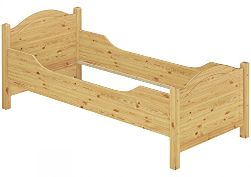 Erst-Holz® Seniorenbett extra hoch 100x200 Massivholz Kiefer Holzbett Einzelbett Gästebett 60.40-10 oR