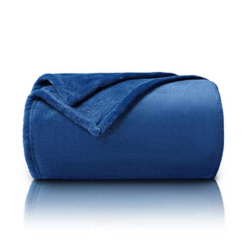 VOTOWN HOME Kuscheldecke Flauschig Decke Fleecedecke, Warme Weiche Wohndecke für Bett Couch, Winter Sofadecke XL, 150x200 cm, Bettüberwurf Tagesdecke Blau