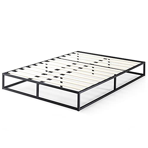 ZINUS Joseph 25 cm Metallrahmenbett | Lattenrost | Holzlattenunterstützung | Stauraum unter dem Bett | 180 x 200 cm | Schwarz