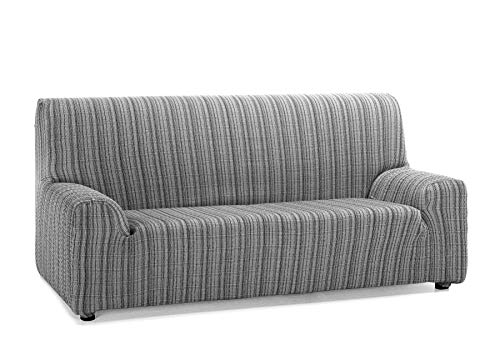 Martina Home Mejico Sofabezug, elastisch 3 Plazas, 180 a 240 cm de ancho grau