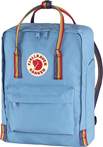 Fjällräven F23620 Unisex Kånken Rainbow Rucksack, Air Blue-Rainbow Pattern, 38 x 27 x 13 cm, 16 L