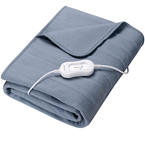 Deuba® Wärmeunterbett 190x80 Heizdecke elektrisch Waschbar bis 40° 3 Temperatur-Stufen Überhitzungsschutz