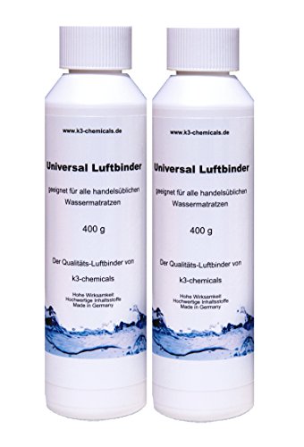 k3-chemicals 2 x Universal Luftbinder für Wassermatratzen (2 x 400g / Doppelpack)