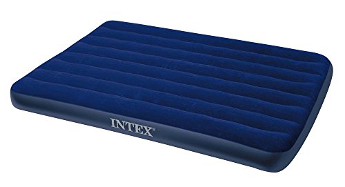 Intex 12-68755 Luftbett Classic Downy Blue 'King', 2-in-1 Ventil, 183 x 203 x 22 cm