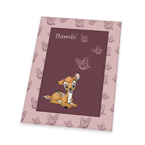 Klaus Herding GmbH Disney's Bambi Krabbeldecke, 100 x 135 cm, Außenmaterial: 100% Baumwolle, Füllung: 100% Polyester, 3134205216412, Pink