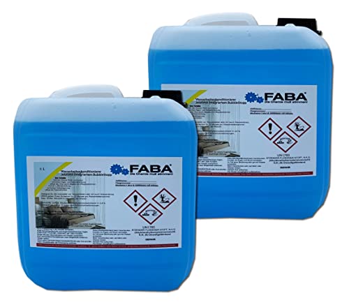FABA Wasserbett Conditioner Wasserbettenkonditionierer mit Bubble Stopp 2 x 5 Liter