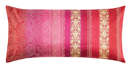 Bassetti MONREALE Kissenhülle zu Bettwäsche aus 100% Baumwollsatin in der Farbe Rot R1, Maße: 40x80 cm - 9321881