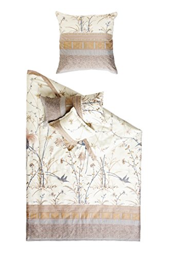 Bassetti Fong V8 at Bettgarnitur, 100% Baumwolle, Beige, 140 x 200 cm, 2