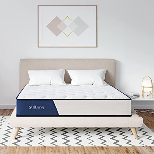 SuiLong Premium-Matratze 90x190 Produziert nach Deutschem Qualitätsstandard mit Öko-Tex Zertifiziert, Besteht aus Taschenfederkern & Gel-Memory-Schaum, 5-Zonen, Ergonomie - Härte H3 H4(höhe 25cm)