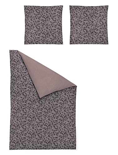 Irisette Soft-Jersey Bettwäsche Set Angel 8433 Beere 155 x 220 cm + 1 x Kissenbezug 80 x 80 cm