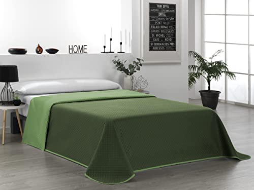 Martina Home Tagesdecke Bouti, wendbar, 100% Polyester, Olivgrün, für Bett mit 150 cm Breite