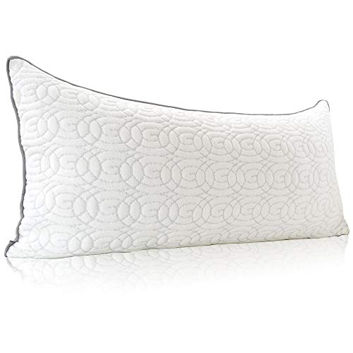 Orthopädisches Kissen 40x80 cm, Memory Foam Kopfkissen Höhenverstellbar, Flocken, maximale Höhe 15 cm, Nackenkissen mit Bambus Bezug, Nackenstützkissen