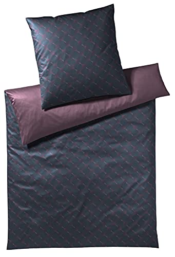 JOOP! Bettwäsche Cornflower Double Midnight Purple Kissenbezug einzeln 40x40 cm