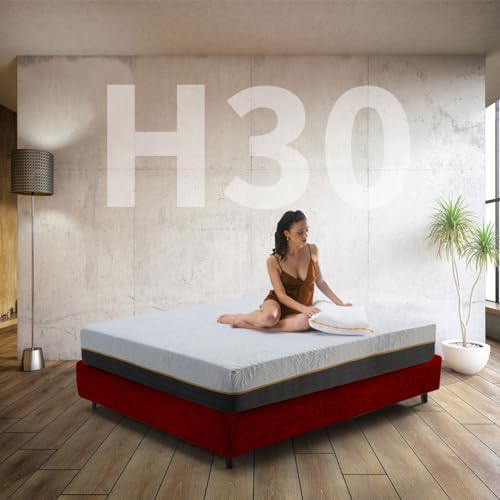 Taschenfederkernmatratze und orthopädischer Memoryschaum, Höhe 30 cm, feste Matratze auch für extra Doppelbett 170 x 190 cm, antiallergische Matratze mit abnehmbarem Stoff – Modell NIGHT Memory