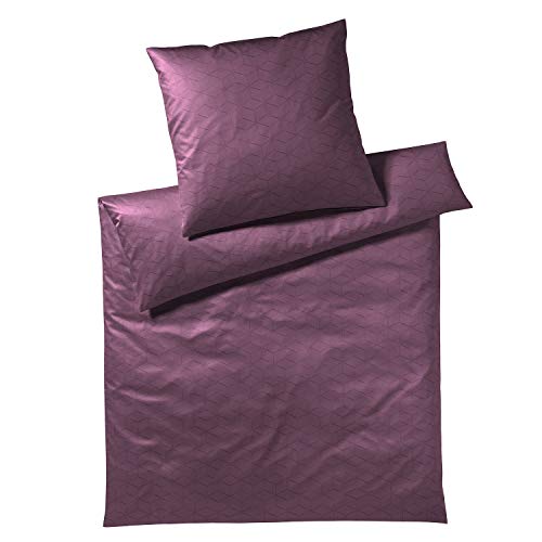 Joop! Bettwäsche Vision shiny plum 1 Bettbezug 155 x 220 cm + 1 Kissenbezug 80 x 80 cm