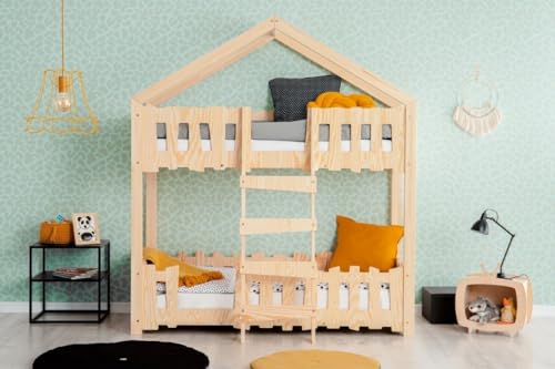 RC ROOM COLOREE for kids Etagenbett aus Holz – 2-Sitzer/Hochbett für Kinder Modell ZP 70 x 160 cm mit Lattenrost