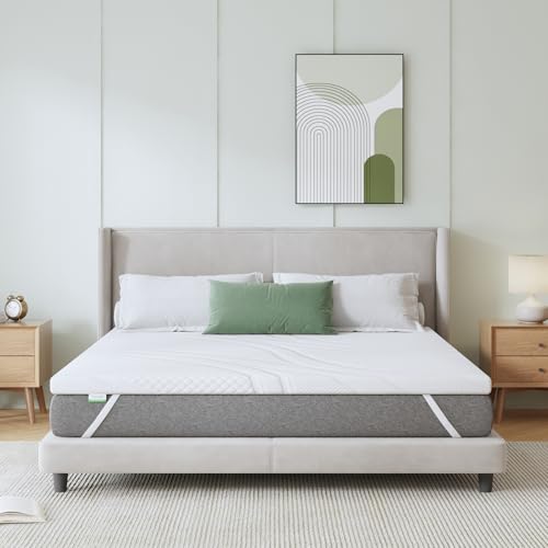 Novilla Matratzen Topper 150x190 5cm Höhe Gel Topper Memory Foam MatratzenTopper für Boxspringbett Wohnwagen Schlafsofa Matratzenauflage Bezug Waschbar Oeko-TEx
