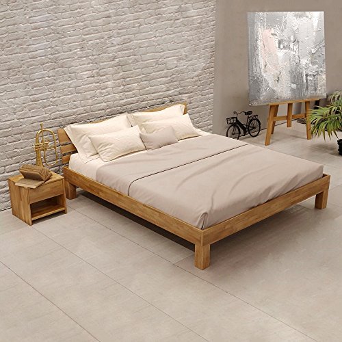 Krok Wood Massivholzbett Julia in Eiche (160 x 200 cm)