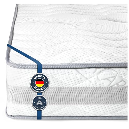 BMM Matratze Komfort Super XXL 80x200cm H4 extra fest/Kaltschaummatratze Öko-Tex Zertifiziert/orthopädische 7 Zonen/Höhe 23cm / Matratzen produziert in Deutschland