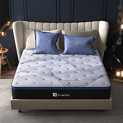 Avenco Matratze 150x190 H3, 3 Zonen Federkernmatratze mit Temperatur-reguliert Gel Memory Schaum, Öko-Tex & Certi-PUR US Zertifiziert, Taschenfederkernmatratze 24cm