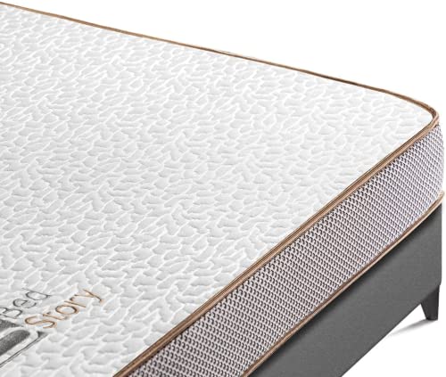 BedStory Topper 200x200cm - 7,5cm Höhe-Zwei Härtegrade Gel Memory Foam, Matratzen Topper 200x200, Verbesserte Version