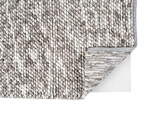 WENKO Anti-Rutsch Teppichunterlage von robuster Qualität und individuell zuschneidbar, geeignet für verschiedene Bodentypen wie Laminat oder Keramik und Fußbodenheizung, (B x T): 70 x 140 cm, Weiß