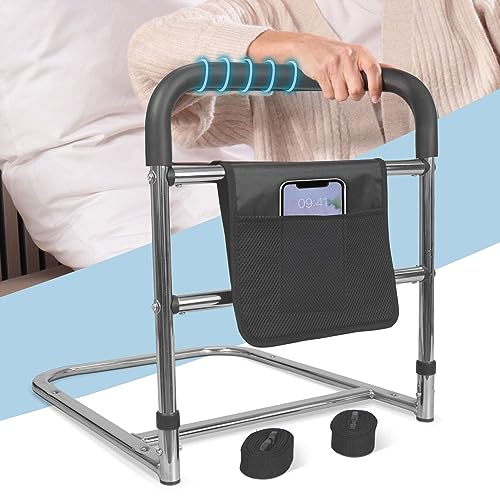 maxVitalis Bett Aufstehhilfe mit praktischer Tasche, Haltegriff, Bettgitter Rausfallschutz für Erwachsene, Ältere und Senioren, Hilfsmittel im Alltag