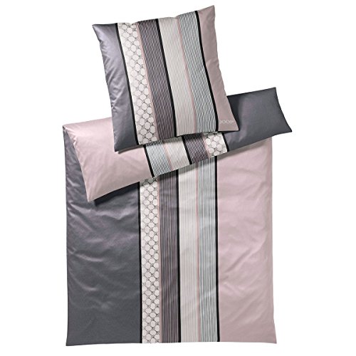 Joop! Bettwäsche Cornflower Stripes deep Rose 1 Bettbezug 240 x 220 cm + 2 Kissenbezüge 80 x 80 cm