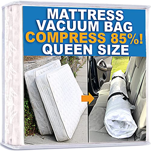 Homie Matratzen-Vakuumbeutel, verschließbarer Beutel für Memory Foam- oder Federkernmatratzen, Kompression und Lagerung für Umzug und Rückgabe (Queen/Full/Full-XL)