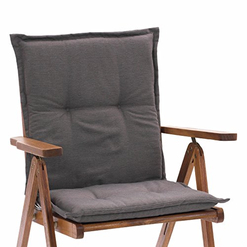 Auflagen für Sessel Niederlehner Mittellehner 105 x 49 x 6 cm in uni taupe Rio 50318-610 ohne Sessel (1)