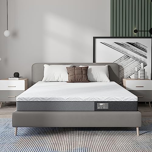 BedStory Matratze 140x200CM aus Bambus-Kohle-Gel-Schaum, Ergonomische 7-Zonen-Matratze mit abnehmbarem und waschbarem Bezug, hypoallergen, optimale Unterstützung, Komfort, Dicke 16CM