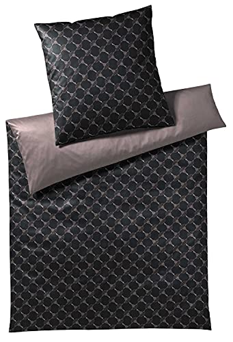 Joop! Bettwäsche Cornflower Double 4083 Shiny Black - 09 Kissen 40x80 cm