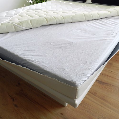 Topliner Wasserbett Staubschutzauflage IMMER SAUBER Schmutz Auflage, Milbenschutz Protector Wasserbetten Zubehör Größe 180x200 cm