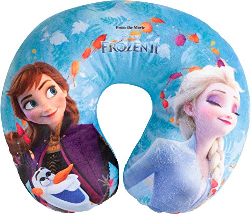 Disney Cervical Travel Nackenkissen aus Frozen II Stoff für Mädchen und Prinzessinnen Anna und ELSA