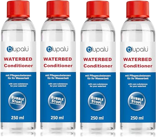 blupalu Wasserbett Konditionierer Conditioner 4x 250ml mit Bubble-Stopp