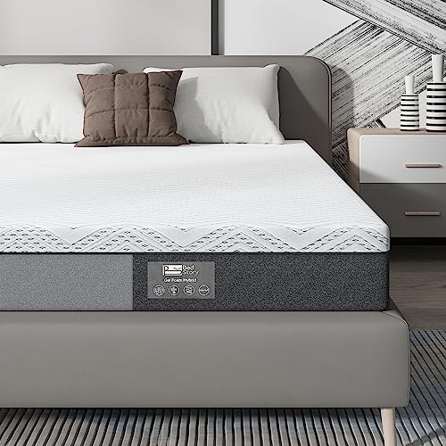 BedStory Matratze 140x200CM aus Bambus-Kohle-Gel-Schaum, Ergonomische 7-Zonen-Matratze mit abnehmbarem und waschbarem Bezug, hypoallergen, optimale Unterstützung, Komfort, Dicke 16CM