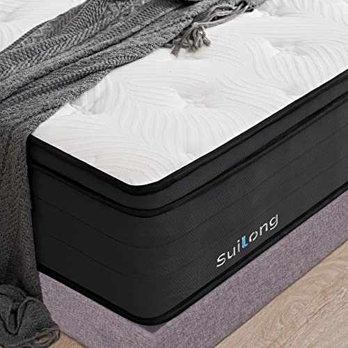 SuiLong Luxus-Premium-Matratze 140x200x30cm Härte H3 H4, Produziert nach Deutschem Qualitätsstandard,1.000er Tonnentaschenfederkernmatratze Rücken und Taillenschmerzen Lindern - 7-Zonen
