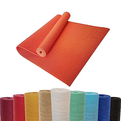 #DoYourYoga - Fitnessmatte Yogamatte »Kirana« aus ECO-PVC - 183 x 61 x 0,4 cm - rutschfest & robust - Gymnastikmatte ideal für Yoga, Pilates, Workout, Outdoor, Gym & Home - Kürbis