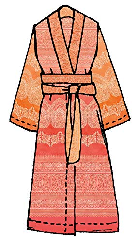 Bassetti Kimono, Baumwolle, Coralle, S-M cm