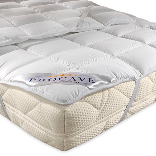 PROCAVE Matratzen-Schoner Micro-Comfort in Verschiedenen Größen, Matratzen-Auflage 100% aus Deutschland, Unterbett Soft-Matratzen-Topper, Matratzenschutz Boxspring-Betten geeignet, Made in Germany 90x220 cm