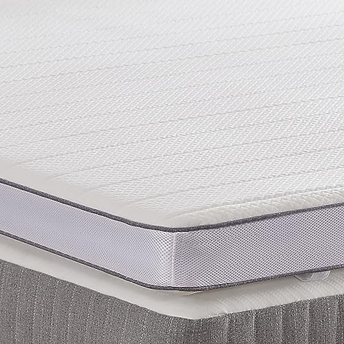 SHINERA Matratze Topper 140 x 200 cm Gel Memory-Schaum - 10cm Höhe Matratzentopper Härtegrad 2/3 - Mattress Topper aus Gel Schaumstoff mit Weich Matratzenauflage Waschbar, Atmungsaktive 3D-Netz Bezug