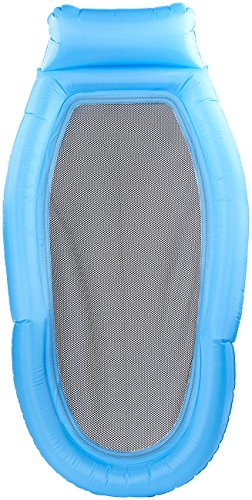 infactory Wasserhängematten: Wasser-Hängematte mit Netz-Liegefläche & Transport-Tasche, 178 x 94 cm (Wasserhängematte mit Netz, Netzluftmatratze, wasserhangematte)