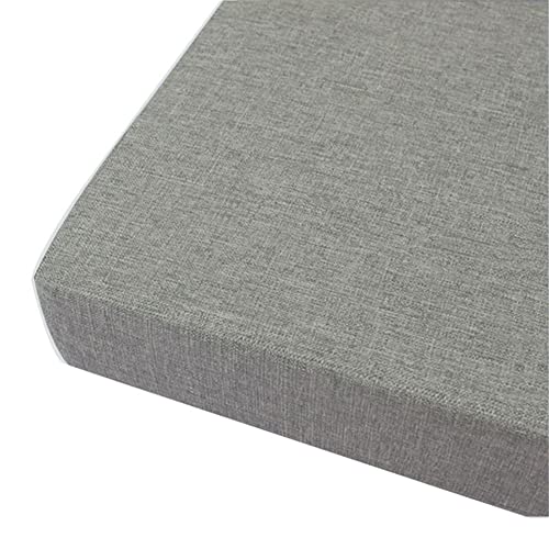 FANSU Sitzerhiohung, Sitzkissen Memory Foam Bequeme Bürostuhl Stuhlkissen für Esstisch stühle/Rollstuhl/Gartenstühle/Sofa Rücken Sitzkissen (50x50x10cm,Dunkelgrau)